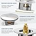 BOTEMY Solid Brass Pop-Up Drain for Freestanding Tubs, Tool-Free Installation Bathtub Drain Stopper with Chrome Finish, Big Cap Fit 1.8