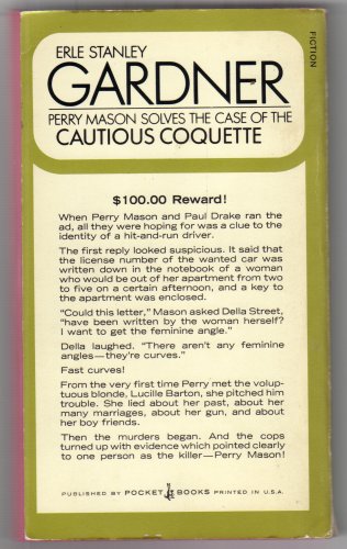 Perry Mason Solves The Case Of The Cautious Coq... B0024RQGRS Book Cover