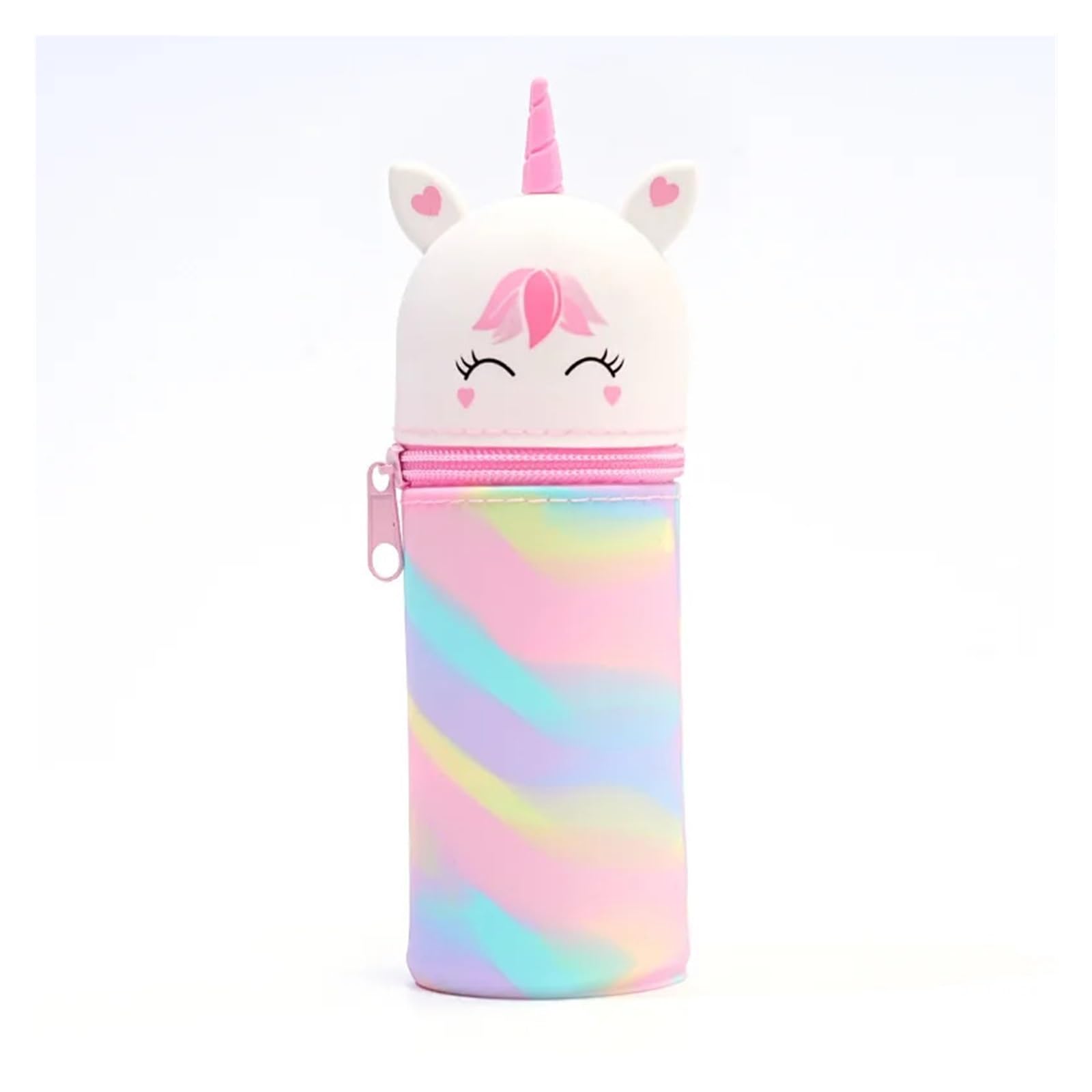 Simpatico astuccio in silicone for studenti | Cartone animato Kawaii, grande capacità, multiuso, portapenne dritto, custodia