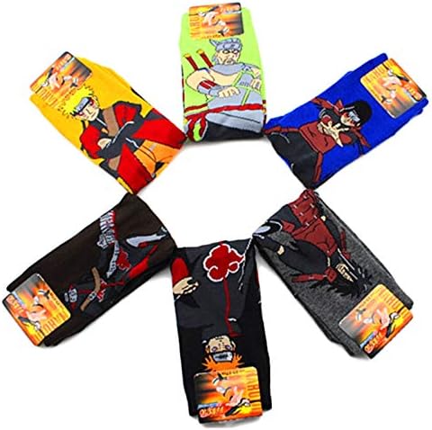 Japanese Anime Naruto Socks 6 Pairs,