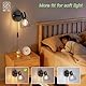 Kimjo Wandlampe mit Schalter und Stecker - Wandleuchte mit Schalter Schwarz Wandlampe mit Stecker Innen Drehbare - E14 Wandstrahler Schlafzimmer Wandlampe Wohnzimmer Wandspot Ohne Leuchtmittel