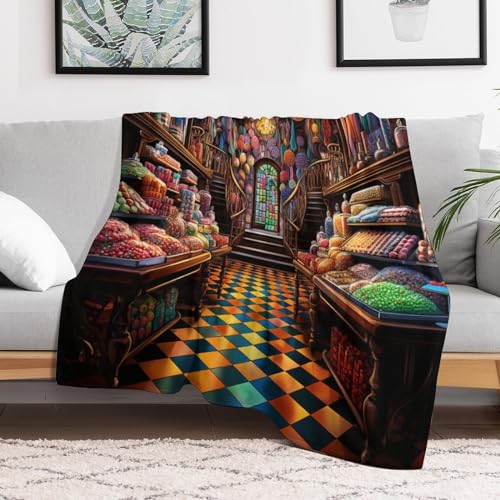 Couverture flanelle douce plaid canapé lit microfibre chaud - 3