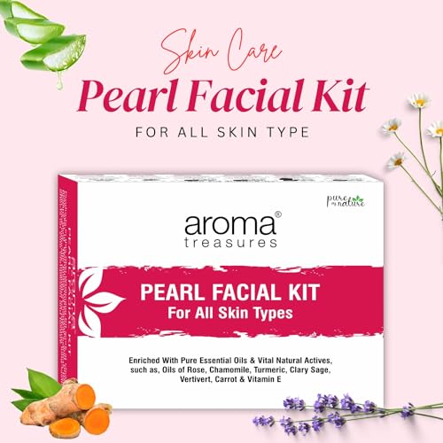 Image of Aroma treasures one time use Pearl facial kit for all skin type