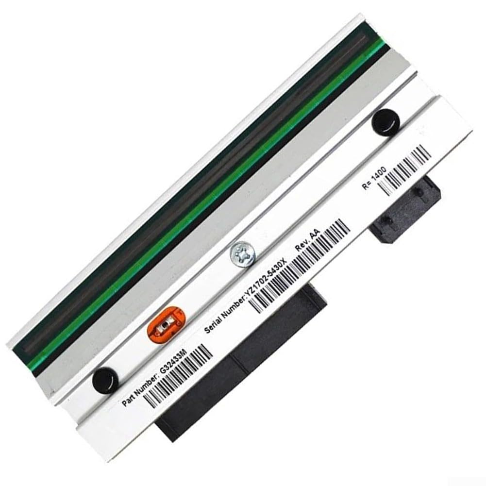 Zilimontt Thermodruckkopf 300dpi G32433M für Zebra 105SL PLUS Etikettendrucker, hochauflösendes Metalldruckkopf, Ersatzteil für industrielle Bürogeräte