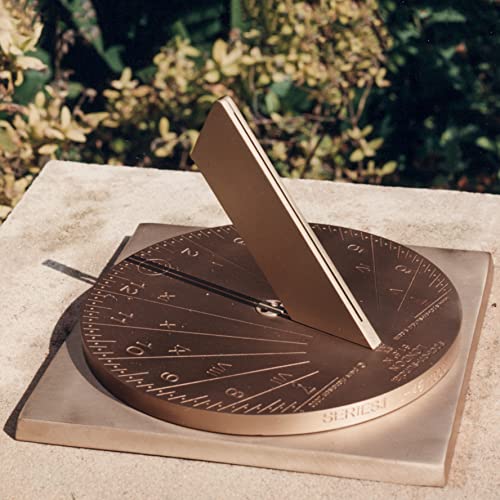 Reloj de sol científico de latón para terrazas y patios modelo Londres 17 cm 2