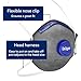 Dräger X-plore 1350 Odor Particulate Respirator with Exhalation Valve, 10 Pack, Size M/L, NIOSH-Certified Dust Mask with Nuisance Level Organic Vapor Relief, Adjustable Head Harness