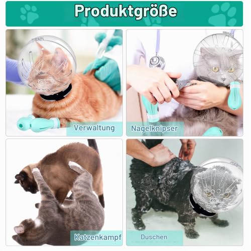 Katzen-Maulkorb für die Fellpflege, verstellbare Kapuze mit Pfotenabdeckungen, atmungsaktiv, Anti-Biss-Maulkörbe, Anti-Kratz-Stiefel, Silikon, Muschi-Schuhe, Stiefel, Kätzchen-Potenschutz für