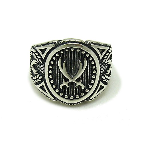 Bague en argent massif 925 deux épées R001591 Empress durable sans ternir