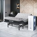 Sven & Son Bliss Series Adjustable Bed Base + 10" Queen, Luxury Cool Gel Memory Foam Mattress, Head