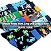 WeciBor Bunt Lustige Herren Socken, 12 Paar Mehrfarbig Tier, Größe 47-50