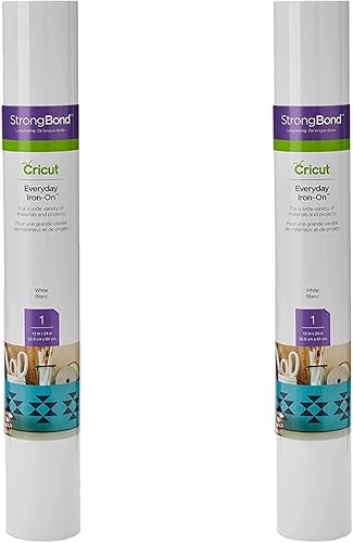 Cricut Vinilo HTV para camisetas de 12 pulgadas x 2 pies para planchar todos los días, dura más de 50 lavados, uso con Cricut Explore Air 2Maker,