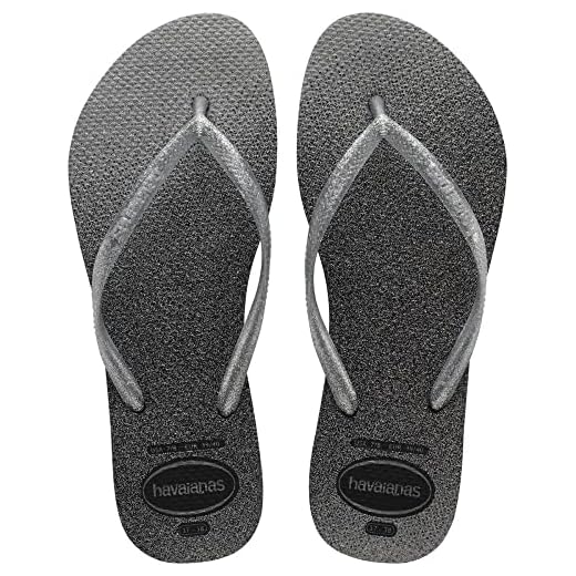 Chinelo Slim Gloss, Havaianas, Feminino, Preto, 33/34