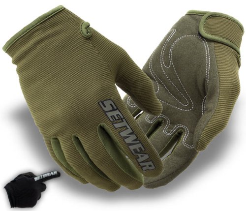 Setwear Stealth Glove Green, X-Small Size