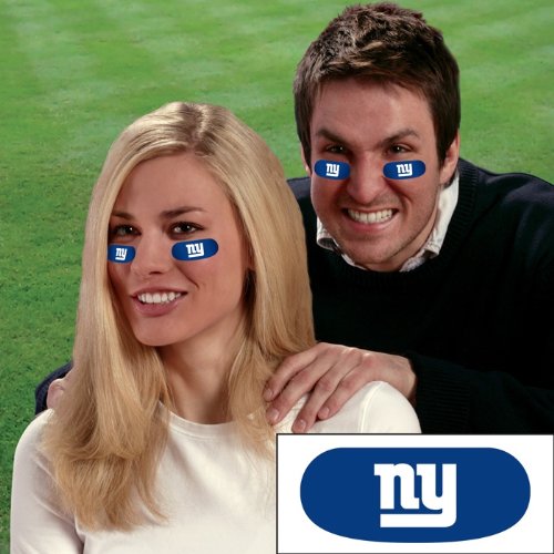 Pegatinas negras de ojo de los New York Giants de la NFL 2