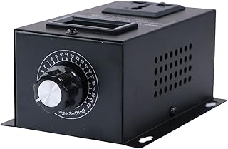 AC 110V 220V/ 25A/ 10000W Variable Speed Controller SCR Voltage Power Regulator Fit for Router Fan Electric Motor Rheostat