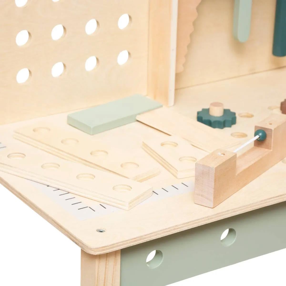 Paris Prix Atmosphera for Kids - Établi de Bricolage Enfant Forêt 75cm Beige & Vert