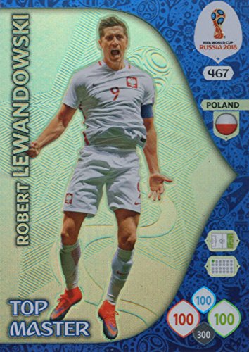 Adrenalyn XL FIFA World Cup 2018 Rusia  Robert Lewandowski Top Master Trading Card  Polonia # 467