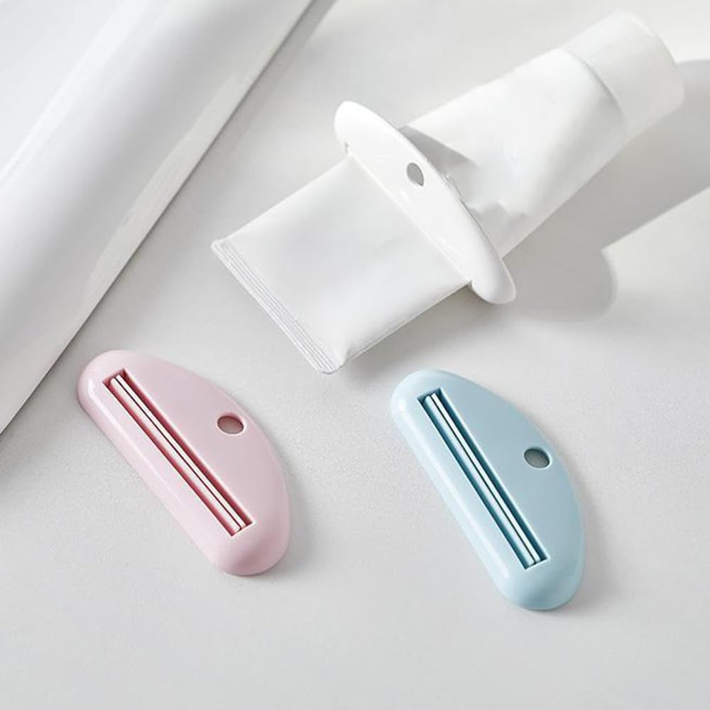 4 piece toothpaste squeezer lazy squeezing toothpaste clip Facial Cleanser hand cream presser manual squeezing toothpaste clip — view 2