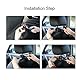 ViWaVee Kopfstützenhalterung Auto Haken mit Handyhalterung, 360° Heckhaken für Autositze für Tasche, Geldbörse, Stoff, Lebensmittel, Rücksitz Auto Organizer, Leicht zu Handhaben (Schwarz 2 Pack)
