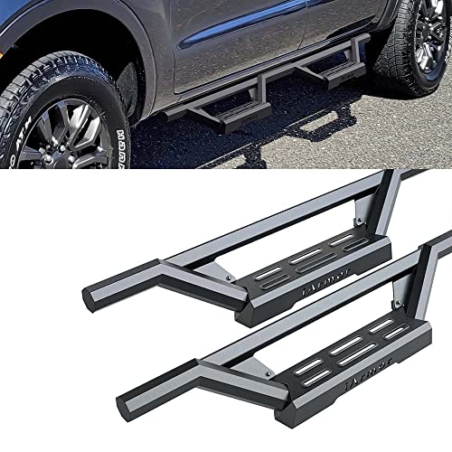 Estribos laterales de acero inoxidable para Ford Ranger miniatura 4