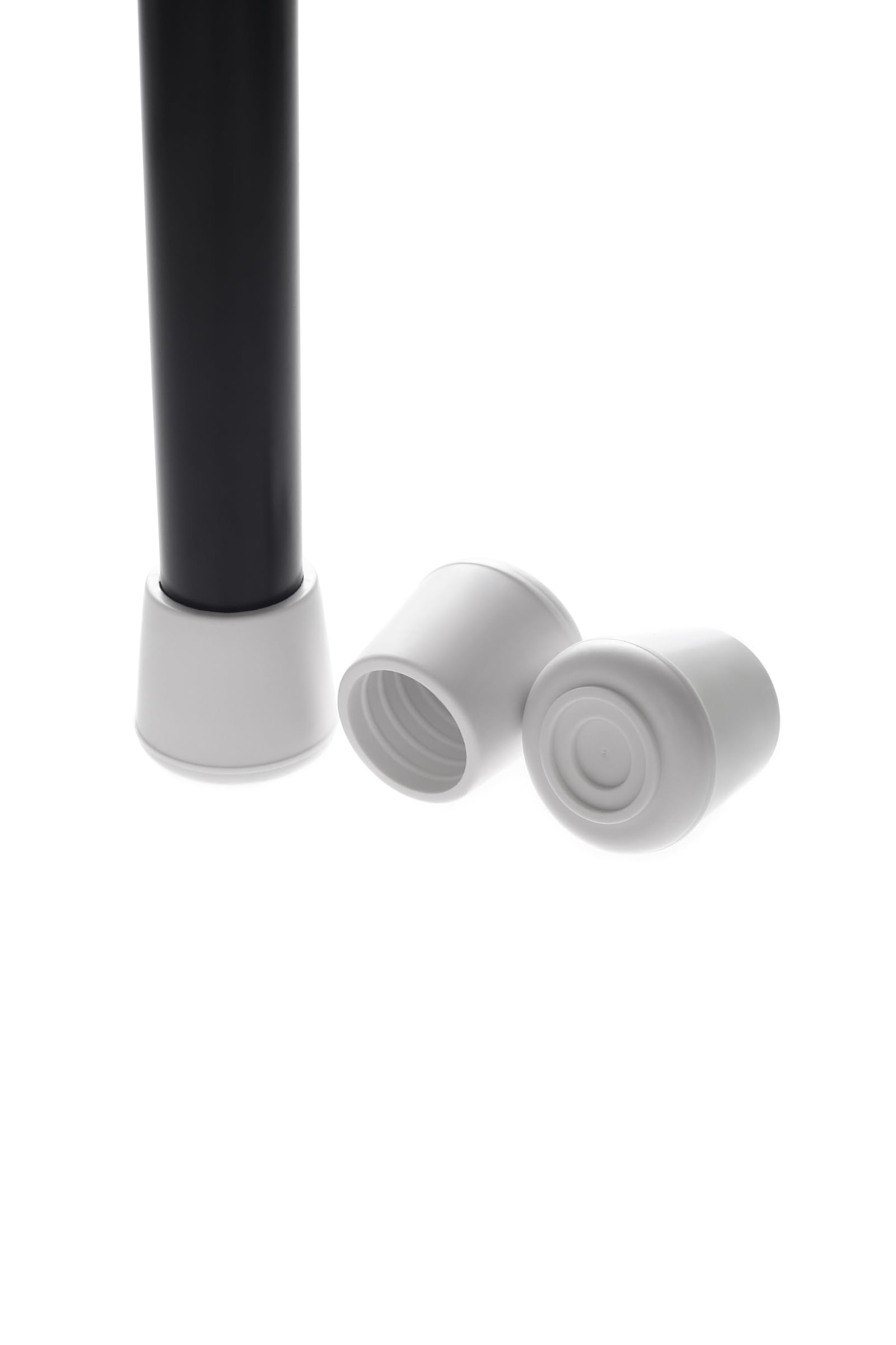 Furnigear Chair Leg Tips Caps Non-Slip Rubber Leg Tips 1-1/4” Inner Diameter Chair Leg Floor Protectors Round White, 8 Pack
