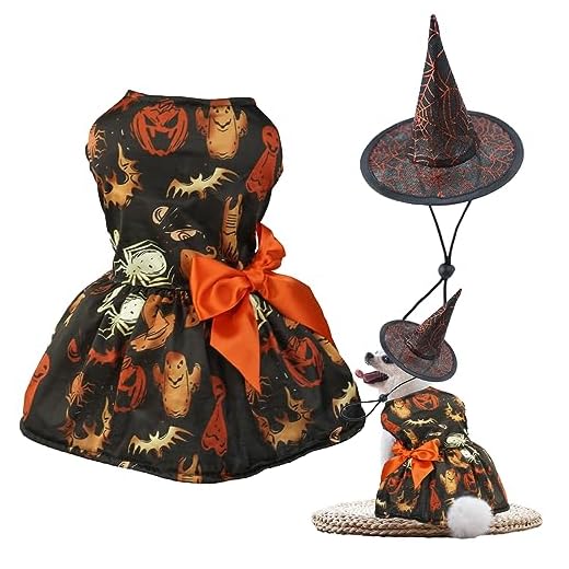Counius Halloween Disfraz para Perros y Gatos Disfraces de Halloween para Mascotas Halloween Costume Dog decoración de Cosplay Ideal para Halloween, Navideño Cosplay(M)