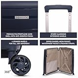 Aerolite Lightweight Polypropylene Hard Shell 4 Wheel Spinner 3 Piece Travel Luggage Suitcase Set, Cabin + Medium + Large (Navy, Cabin/M/L Set) - Image 2