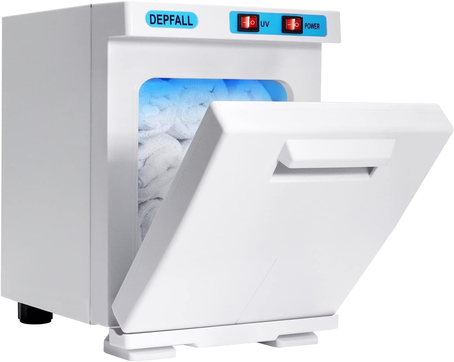 Mini Hot Towel Warmer, 5L Small Hot Towels Cabinet, 2-in-1 Spa Towel Warmers for Facials, Bathroom, Barber, Salon, Esthetician, Beauty, Upgrade Fast Heating Aluminum Interior, White