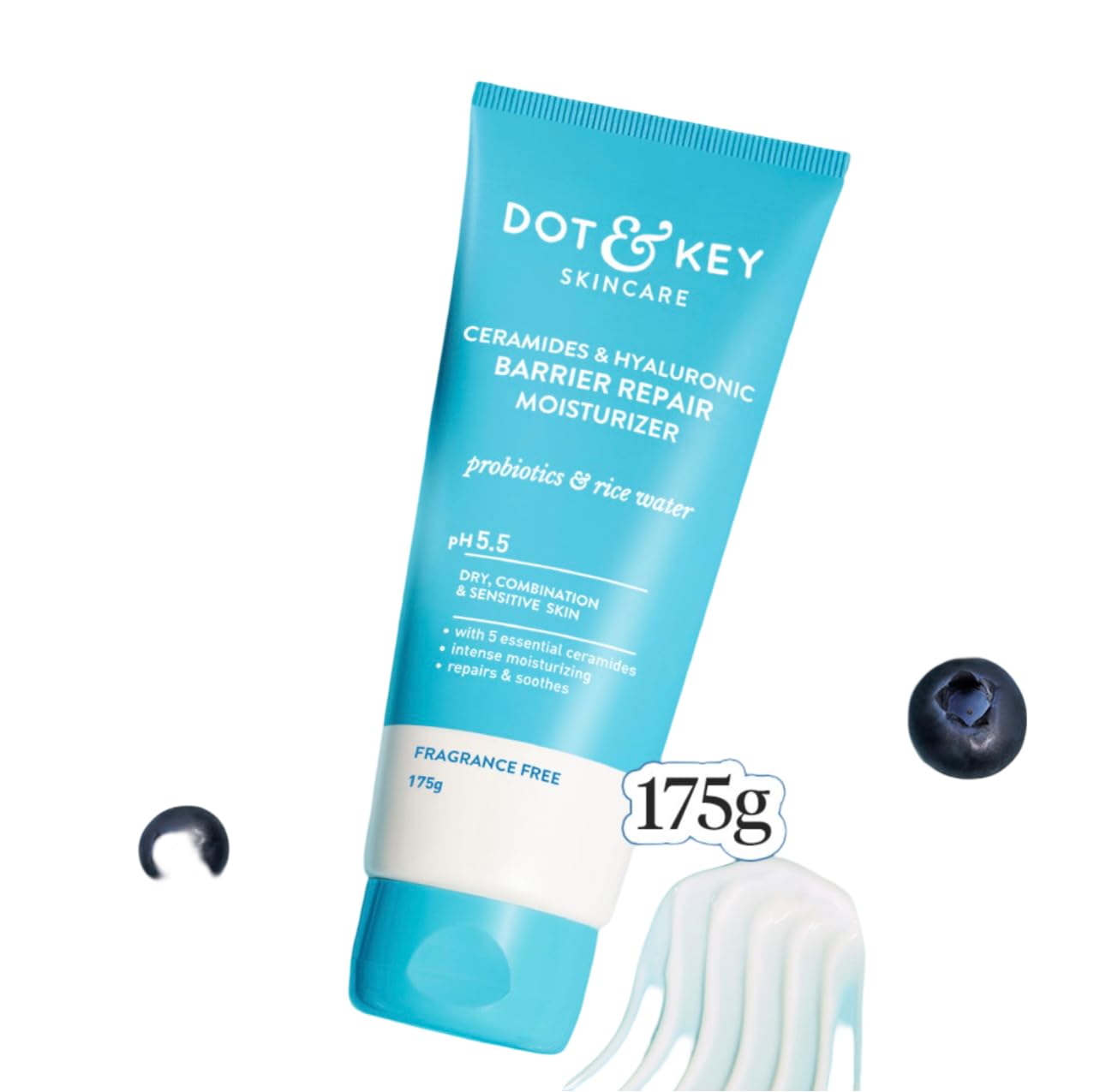 Dot & Key Barrier Repair Moisturizer with Ceramides & Hyaluronic (175 gm) (175 gm), White