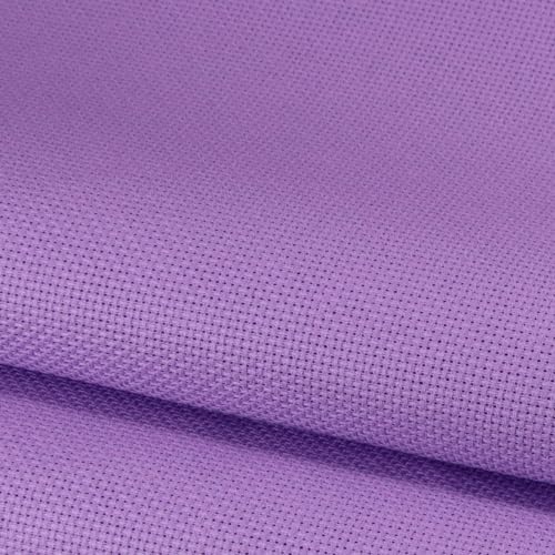 Image of KCS 4 /6 pc of 12 inch x 18 inch 30cmx45cm 16CT Counted Cotton Aida Cloth Cross Stitch Fabric (Lavender, 4 pc)
