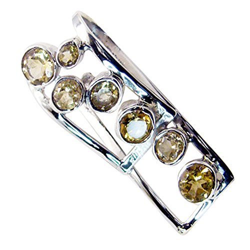 Pendentif en argent citrine pour retrouver vitalité et harmonie