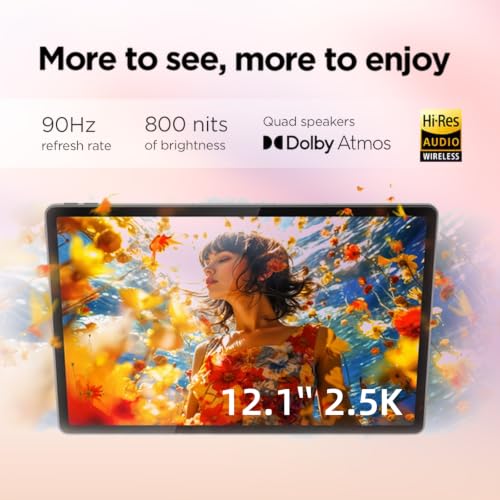 Image of Lenovo Ideal Pad 12.1 inch Android 15, 2.5K 90Hz, 8GB RAM 384GB Storage(UFS+SD)