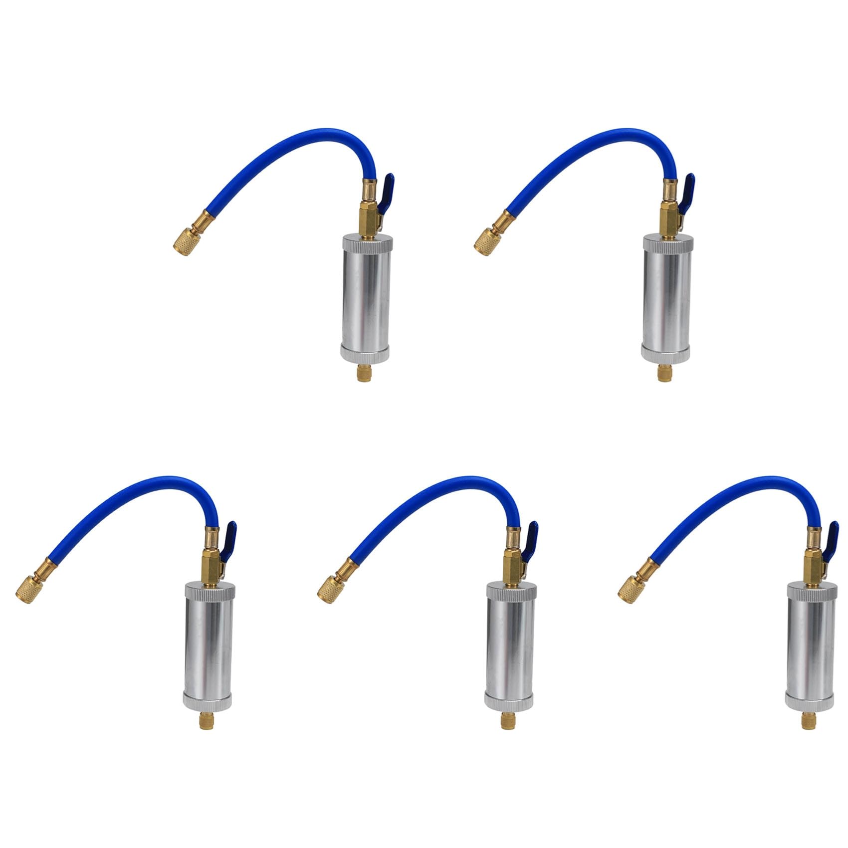Jnchdghwa Silver&Blue 5X Dye Injector Air Conditioning Car Oil Injection R12 R134a R22 Dye Injection 2 Ounce Blue