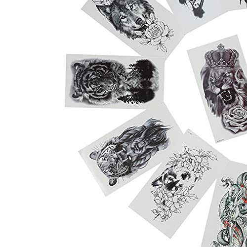 Adesivo de tatuagem, adesivo de tatuagem corporal realista vívido não tóxico inofensivo para homens