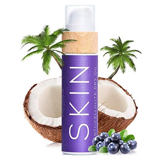 COCOSOLIS Creme anti cellulite - Huile massage au beurre de café, huile de coco et à la vitamine E - Raffermit et tonifie la peau, combat la cellulite (110 ml)