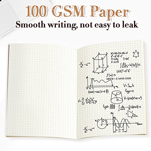 Carnets de notes A5 en papier kraft ligné Lot de 72 cahiers marrons