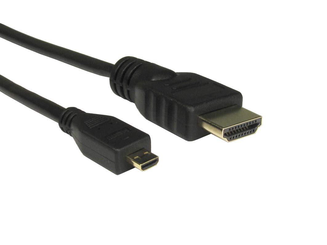 RS PRO Kabel HDMI A HDMI wtyczka B Micro-HDMI wtyczka 4K max, 2 m, czarny