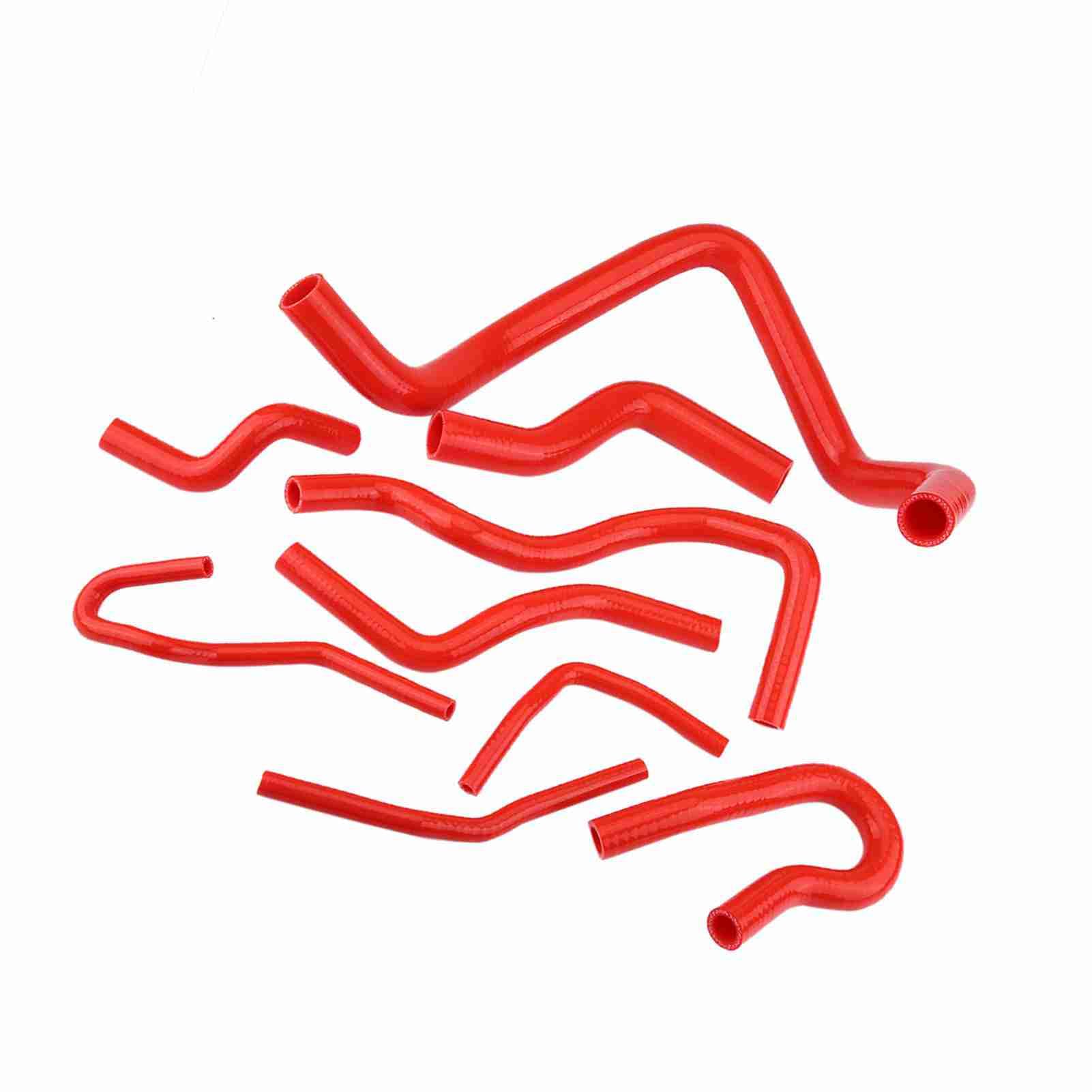 Generic Kit Tubo Flessibile in Silicone da 9 Pezzi Stabilità Fisiologica Resistente All'acqua per D15 D16 SOHC EG/EK 1992-2000 (rosso)