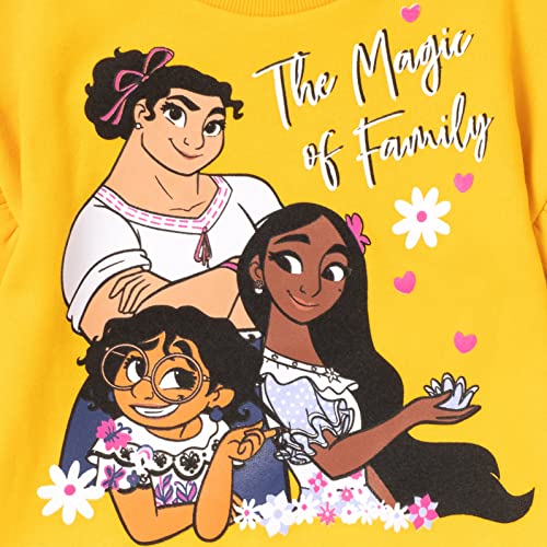 Disney Encanto Mirabel Luisa Isabela Girls Pullover Fleece Sweatshirt and Leggings Outfit Set Toddler to Little Kid4