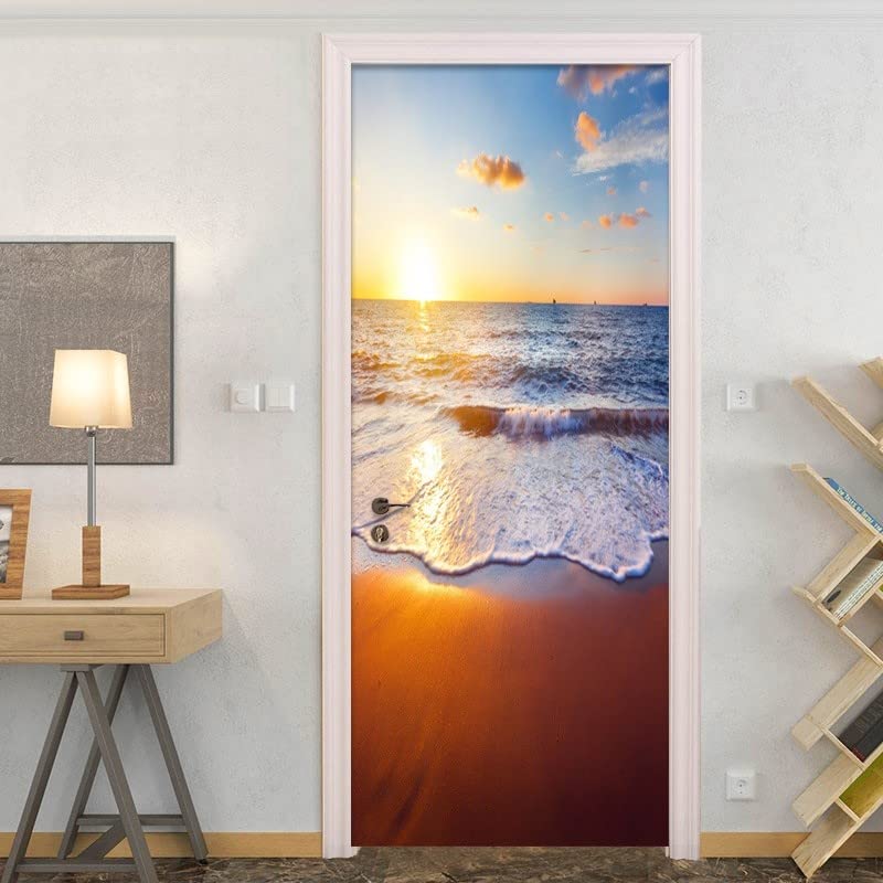 Dimensioni Adesivo per Porta: La dimensione totale è di 77 x 200 cm. L'adesivo è suddiviso in due parti da 38.5 x 200 cm ciascuna. Questo murale per porta è perfetto per decorare porte e pareti, aiutandoti a risparmiare sui costi di decorazione