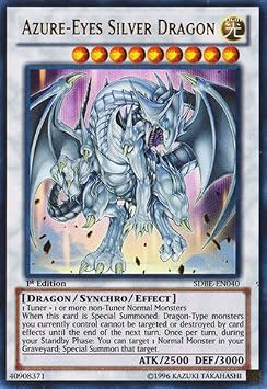 Yu-Gi-Oh! - Azure-Eyes Silver Dragon SDBE-EN040 - Structure Deck Saga of Blue-Eyes White Dragon - Unlimited Edition - Ultra Rare