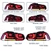 VLAND LED Tail Lights For 2010-2014 Golf 6 MK6 GTI & 2012 2013 Golf R, LED Rear Lamp Assembly with Sequential Turn Signal, Red & Smoked lens, Not For Convertible
