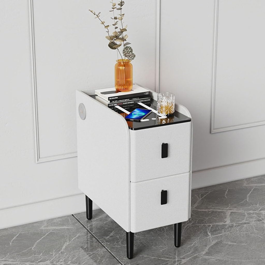 Table de chevet fine USB pour résoudre le manque de prises près du lit