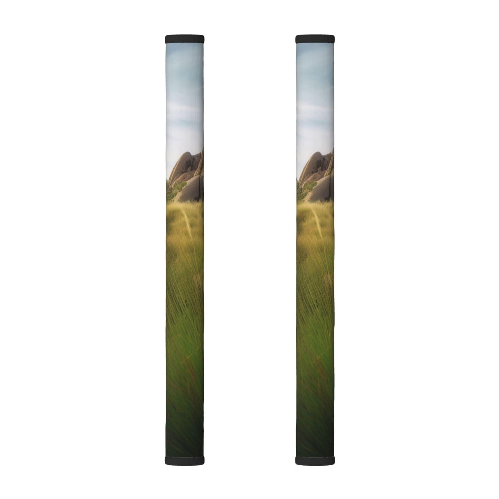 VGFJHNDF Refrigerator Door Handle Covers 2-Pack, Mountain Grass Printed Protect and Decorate for Fridge Ovens Dishwashers