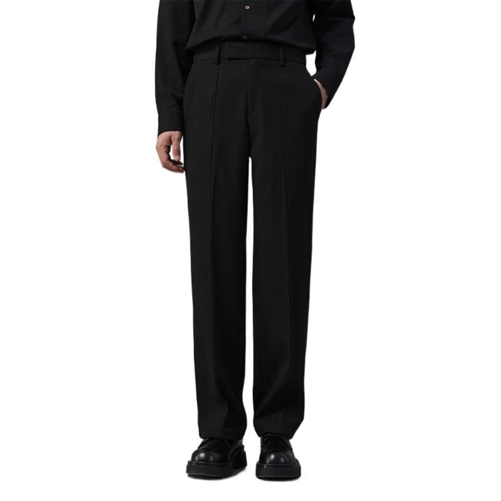 Mens Suit Pants Spring Casual Straight Leg Loose Business Office Work Pants for Men