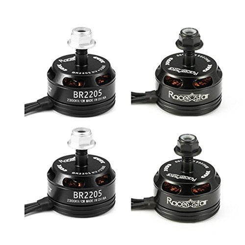 VIDOO 4 x Racing Edition 2205 Br2205 2300Kv 2-4S Brushless Motor Black per 210 X220 250 280 Rc Drone