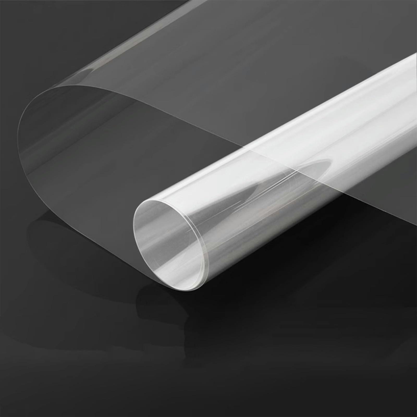 Film PET Rouleau Feuilles Plastiques Résistantes Feuille Transparente Flexible 0.25mm for Impression DTF Artisanat Couverture Étiquettes Laminage Emballage Utilisation Domestique(0.6m*5m)