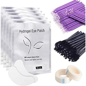 Aikvigss 50 paar Oogpads voor Wimperverlenging, Wimperverlengingskit voor Pro Salon en Individuele Wimperverlenging