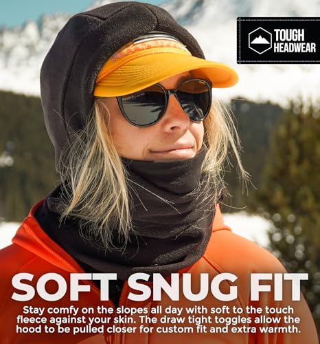 Tough Headwear Fleece Balaclava Ski Mask - Windproof Face Covering - Ski Mask for Cold Weather Gear - Winter Accessories - Image 5
