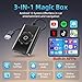 AI Box Wireless CarPlay & Auto Adapter - Plug & Play, Dual-Band WiFi, Bluetooth 5.4, 4K Video Support, Android 13.0 System, Compatible with Factory CarPlay & Android Auto （4GB RAM+32GB ROM）